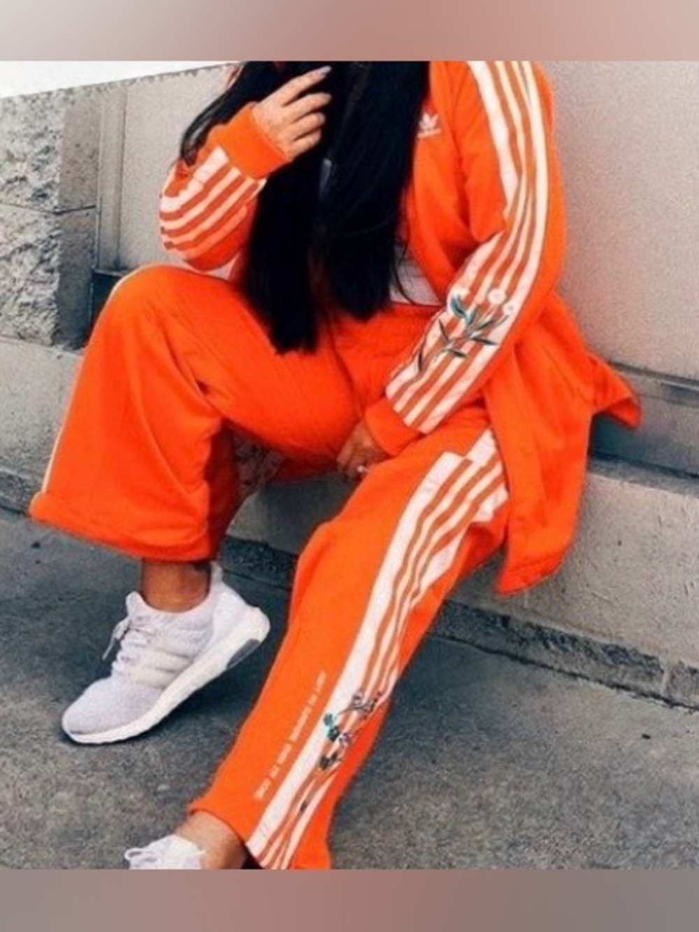 💐RARE Adidas Originals “Ain’t No Sunshine When I’m Gone” Floral Track Set 💐